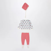 Bobo Choses Cherry three-piece set in cotton blend