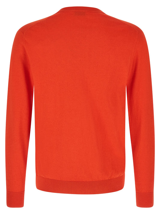 Ballantyne Argyle Sweater — Men's Red Knitwear