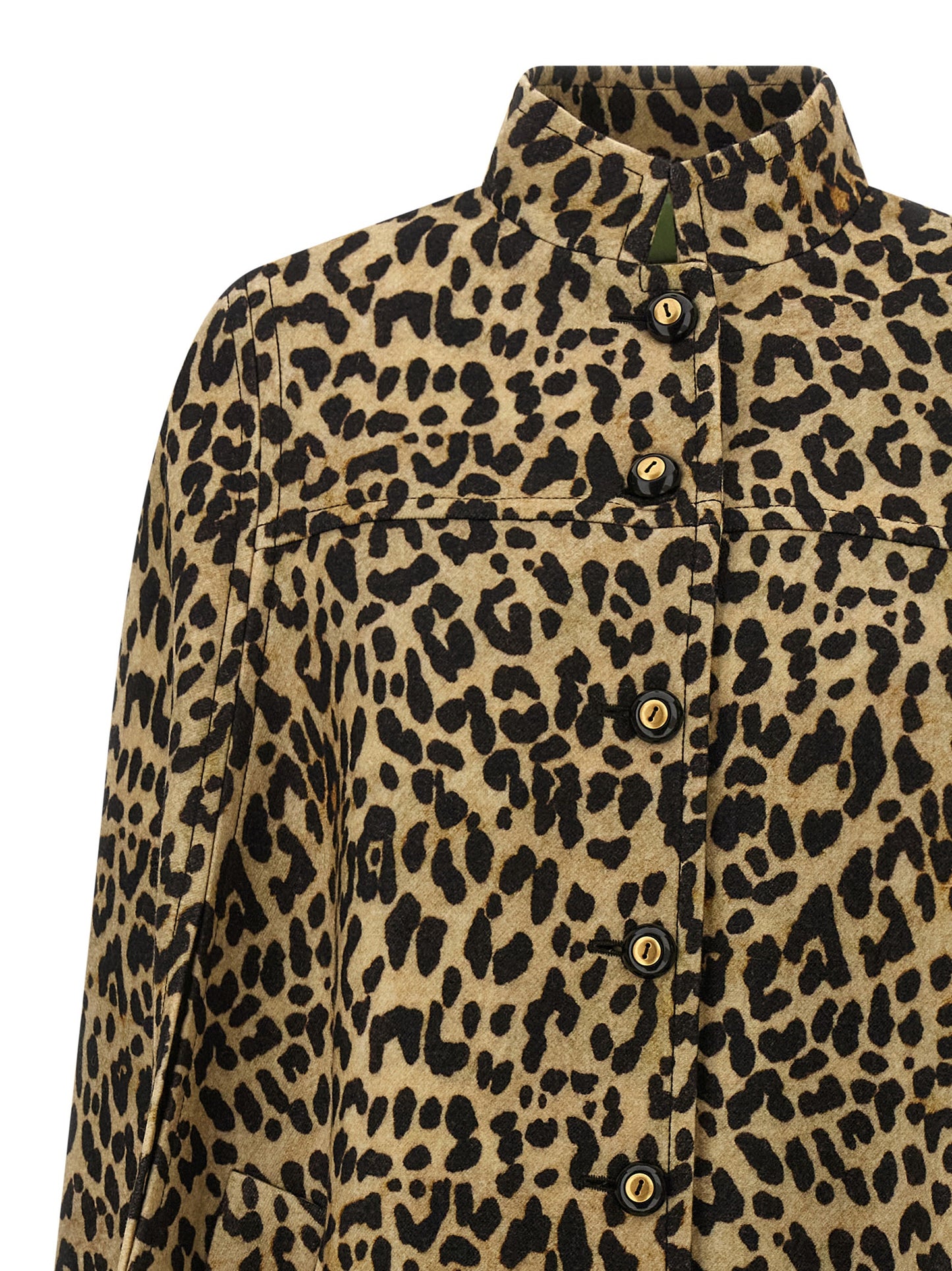Valentino Garavani Cape Jacket — Animalier Cloth (Women)