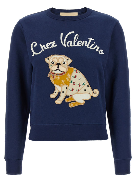 Valentino Garavani Chez Valentino Sweatshirt - Blue