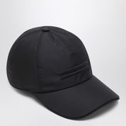 ZEGNA Black technical fabric baseball cap
