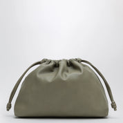 The Frankie Shop Morgan small faux leather pouch in sage