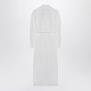 Max Mara white shirt dress in cotton twill