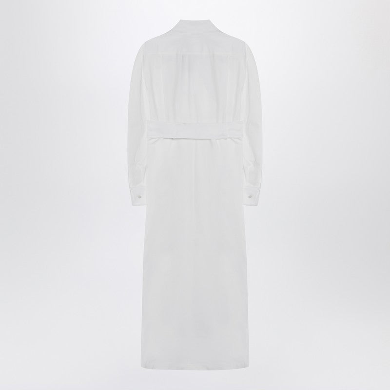 Max Mara white shirt dress in cotton twill