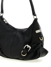 Givenchy Voyou Small Shoulder Bag — Black Leather