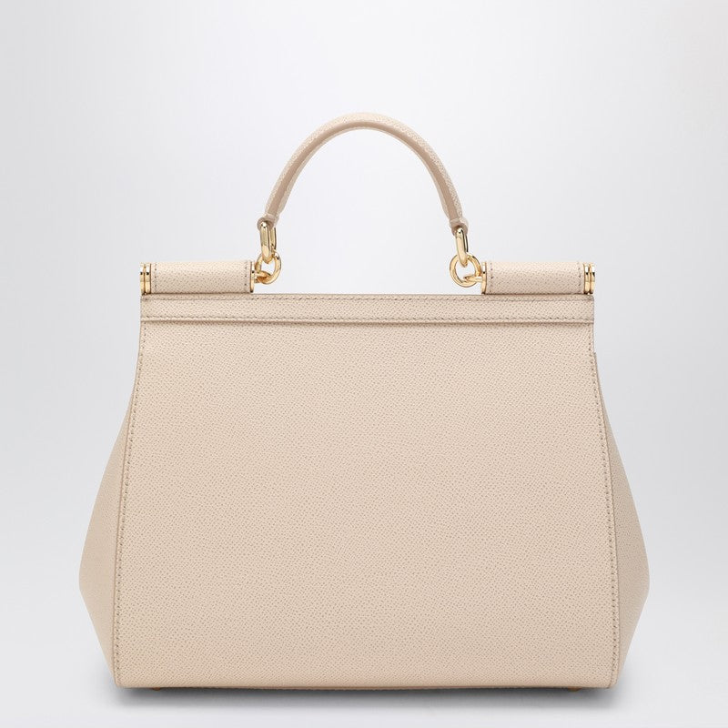 Dolce & Gabbana Dolce&Gabbana Large pink Sicily Hand Bag in hammered leather