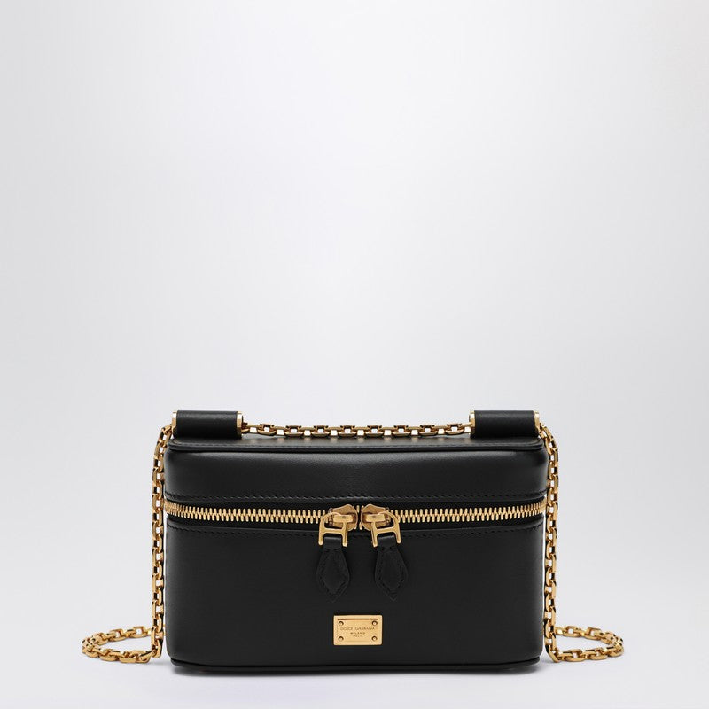 Sac bandoulière Dolce &amp; Gabbana Sicily en cuir noir