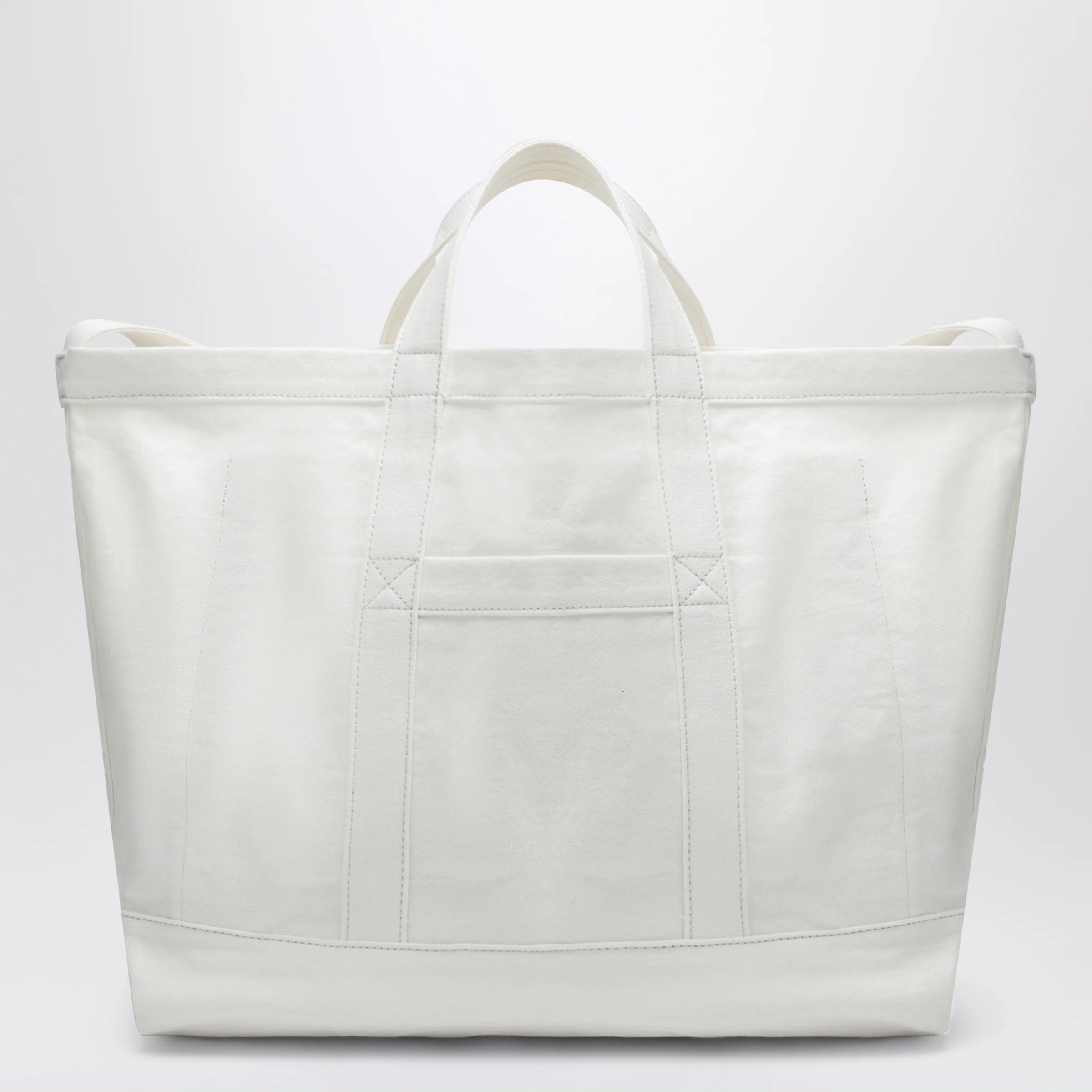 Tekla White cotton beach bag