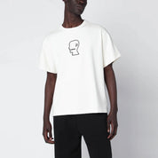 Brain Dead White T-shirt with embroidered logo