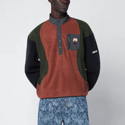 Brain Dead Color-Block Fleece Topwear for Men
