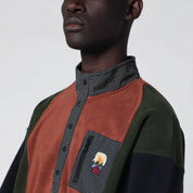 Brain Dead Color-Block Fleece Topwear for Men