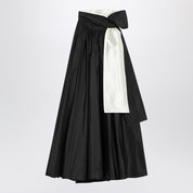 Max Mara Pianoforte sleeveless dress in black taffeta