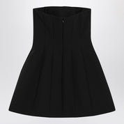 Max Mara Pianoforte Vestido bustier negro sablé