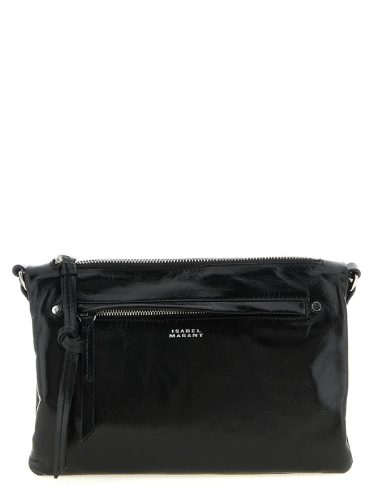Isabel Marant Winna Duo Crossbody Bag — Black, Leather