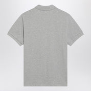 Ami Paris Polo gris Ami De Coeur de algodón orgánico