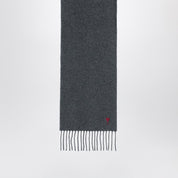 Ami Paris Echarpe Ami De Coeur en laine gris foncé