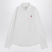 Ami Paris White Ami de Coeur shirt in cotton