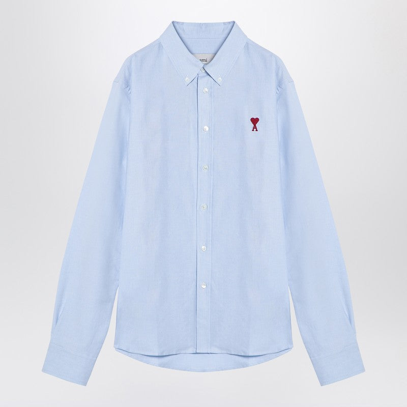 Ami Paris Light blue Ami de Coeur shirt in cotton