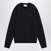Ami Paris Black Ami De Coeur sweatshirt in cotton