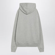 Ami Paris Sweat Ami De Coeur gris en coton biologique