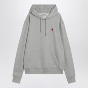 Ami Paris Ami De Coeur grey hoodie