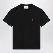 Ami Paris Black Ami De Coeur T-shirt