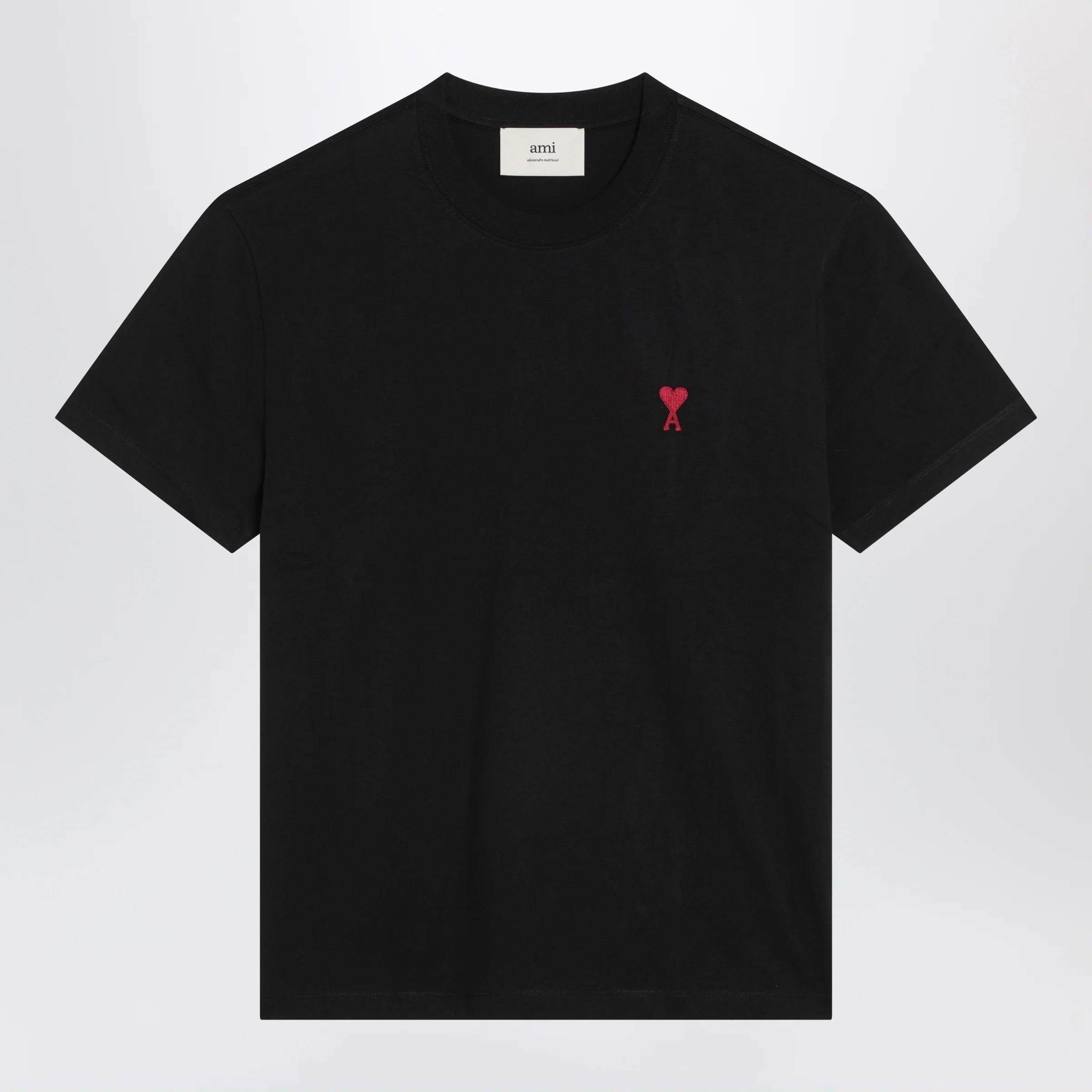 Ami Paris Black Ami De Coeur T-shirt