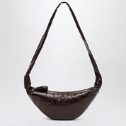 Lemaire Small Croissant bag in brown coated cotton