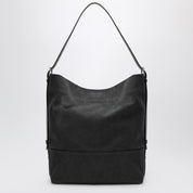 LEMAIRE Faded black belted tote bag