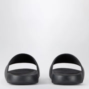 Givenchy Black rubber Label Slide flat mules