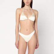 Venuja Butter-coloured triangle bikini set