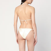 Venuja Butter-coloured triangle bikini set