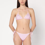 Venuja Pink two-piece bikini with crystals