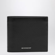 Portefeuille en cuir noir avec logo Givenchy