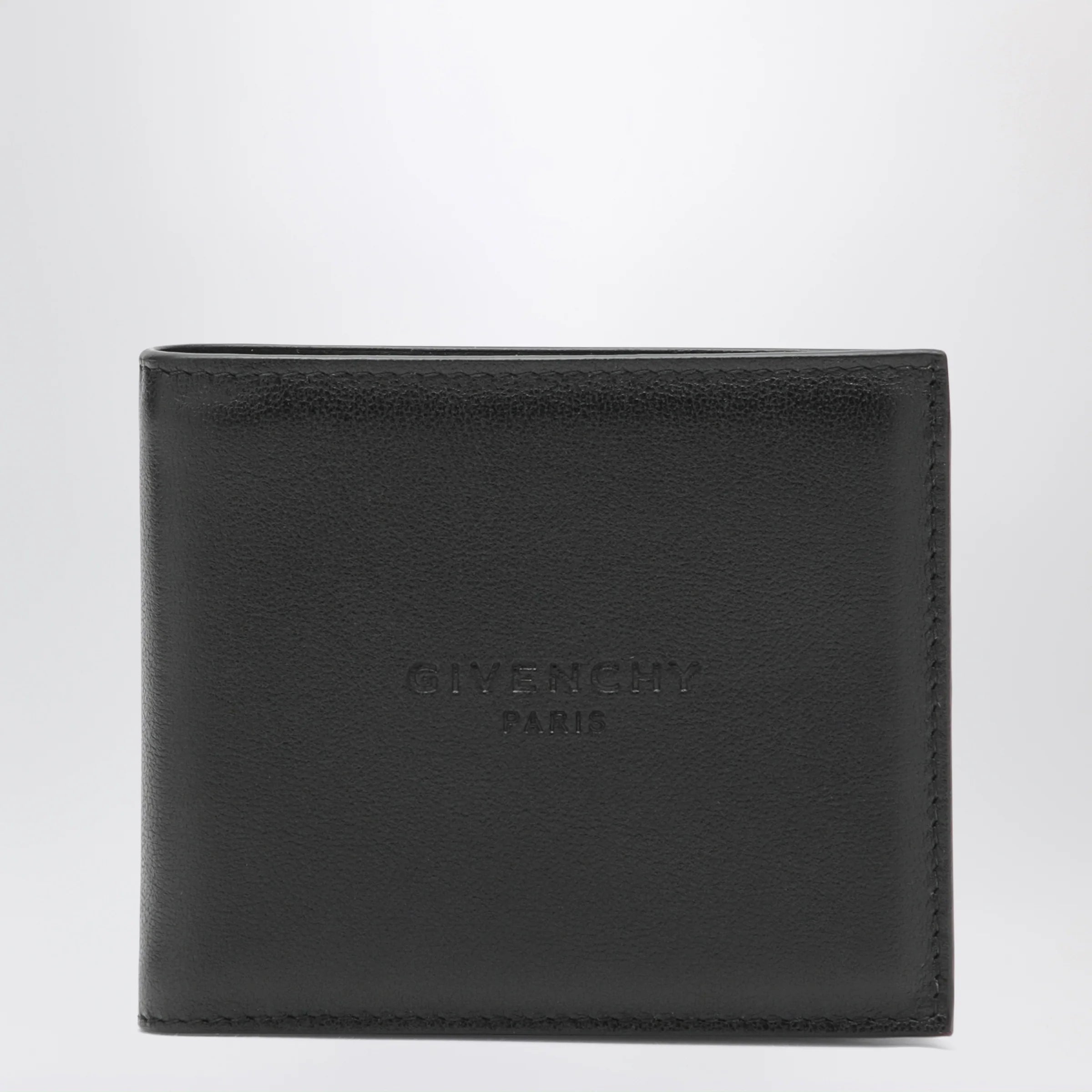Givenchy Embossed-logo calf leather wallet in black