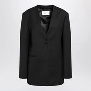 The Frankie Shop Winsen Black Wool-Blend Jacket — Jackets