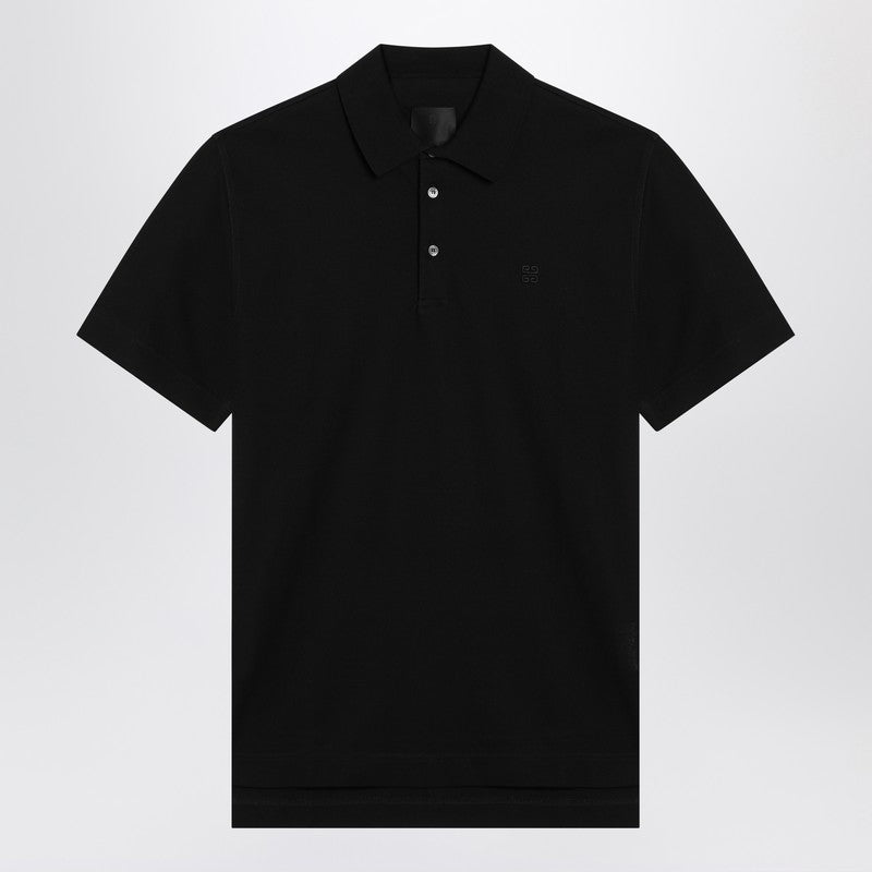 Givenchy Black cotton polo shirt