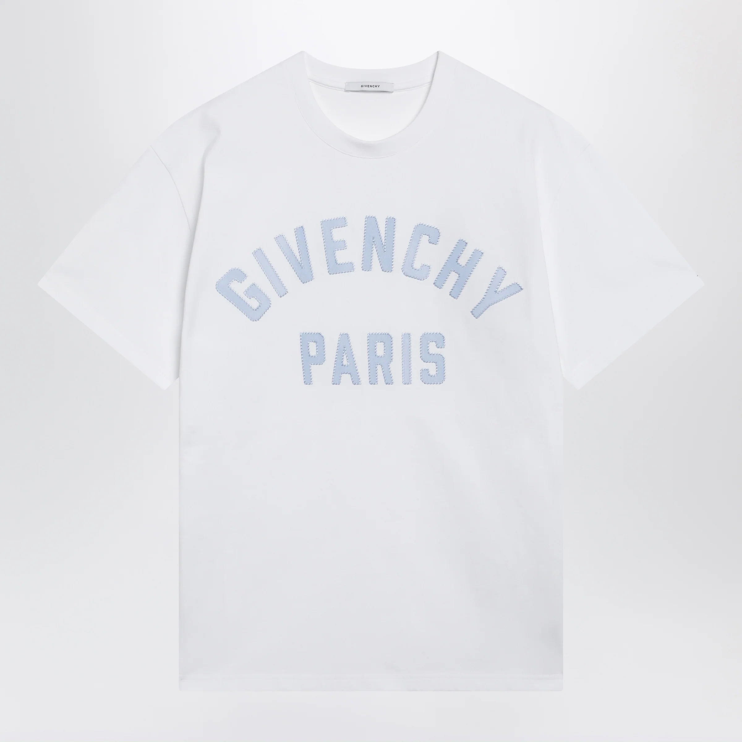 Givenchy White T-shirt with logo embroidery