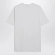 Givenchy White cotton and silk T-shirt with jacquard logo