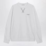 Givenchy White Couture Seam sweatshirt with embroidered logo