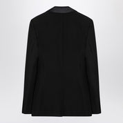 Max Mara Pianoforte Black wool smoking jacket