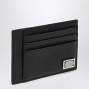 Dolce & Gabbana Black card holder with logo plaque