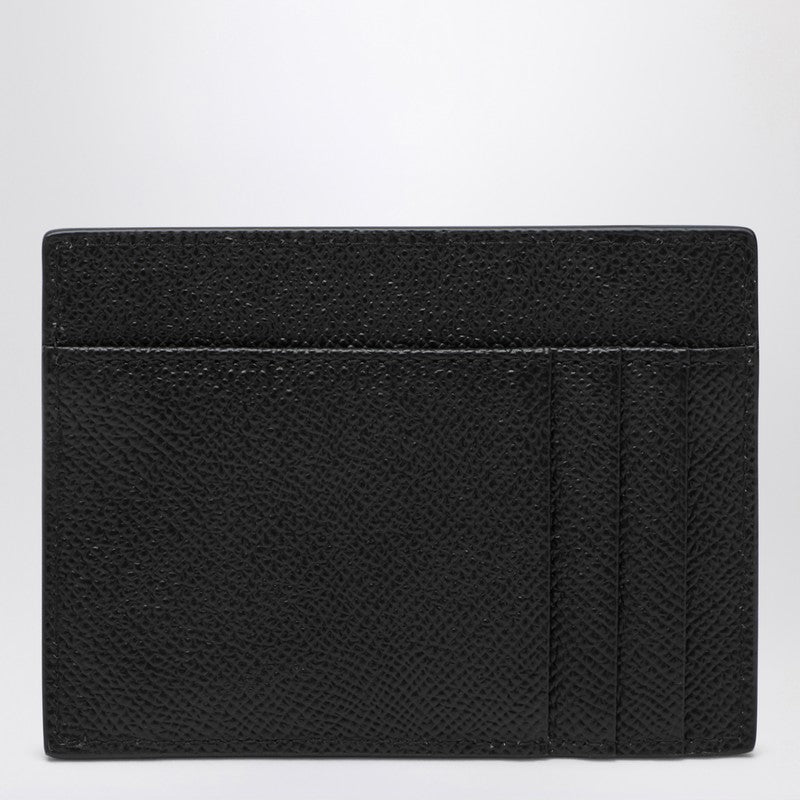 Dolce & Gabbana Black card holder with logo plaque