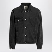 Basketcase Gallery Black washed denim jacket