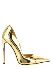 Jimmy Choo Brigitte Pumps — Gold Stiletto | 12 cm Heel