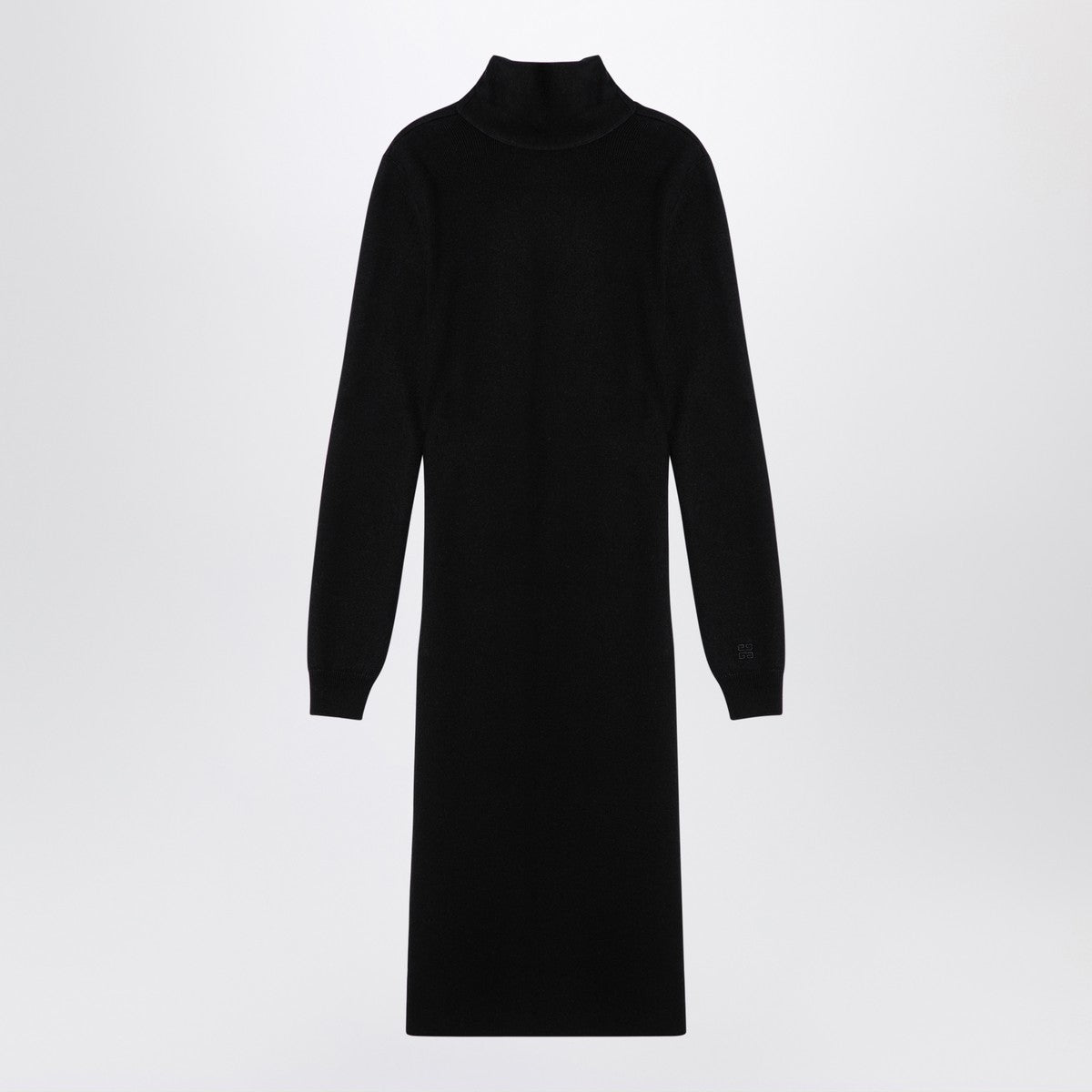 Givenchy Black Wool‑Blend Turtleneck Dress