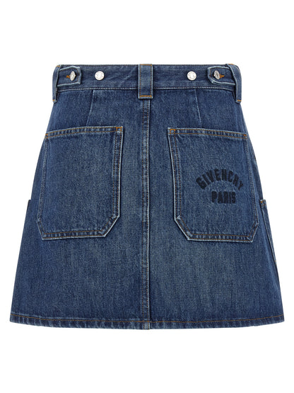 Givenchy Denim Skirt — Mini Denim Skirt for Women