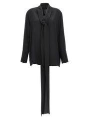 Givenchy Lagallière Silk Shirt — Black, Women’s