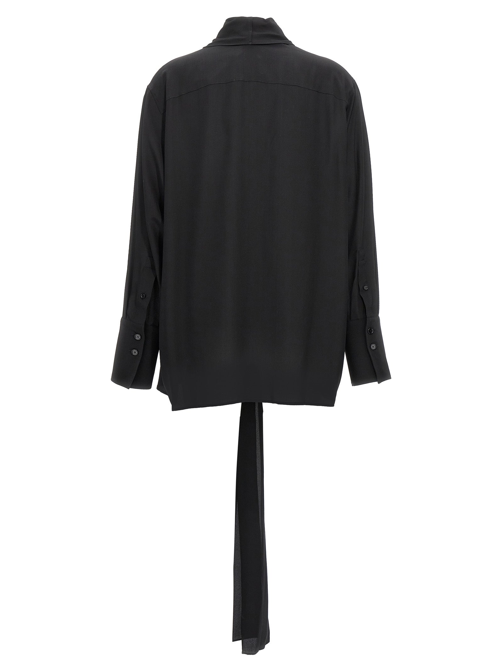 Givenchy Lagallière Silk Shirt — Black, Women’s