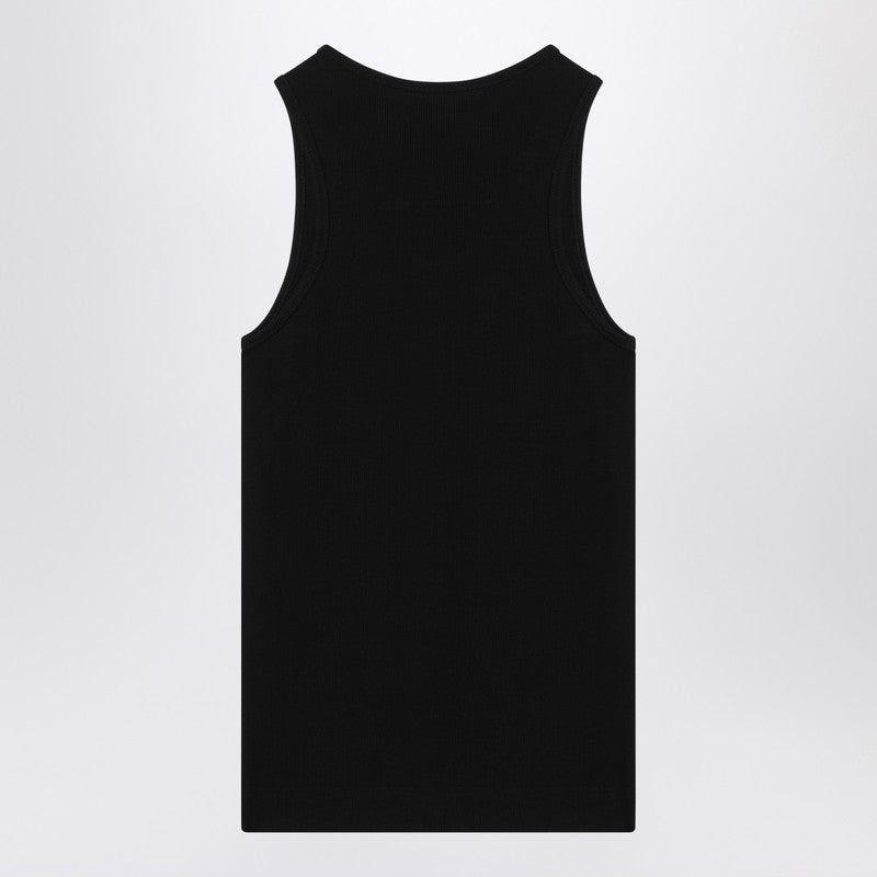 Débardeur en coton noir avec logo Givenchy